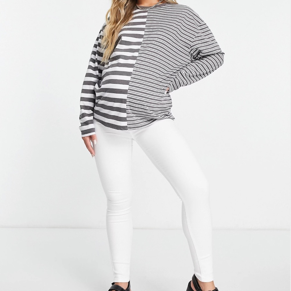 Topshop Maternity Joni jeans in white